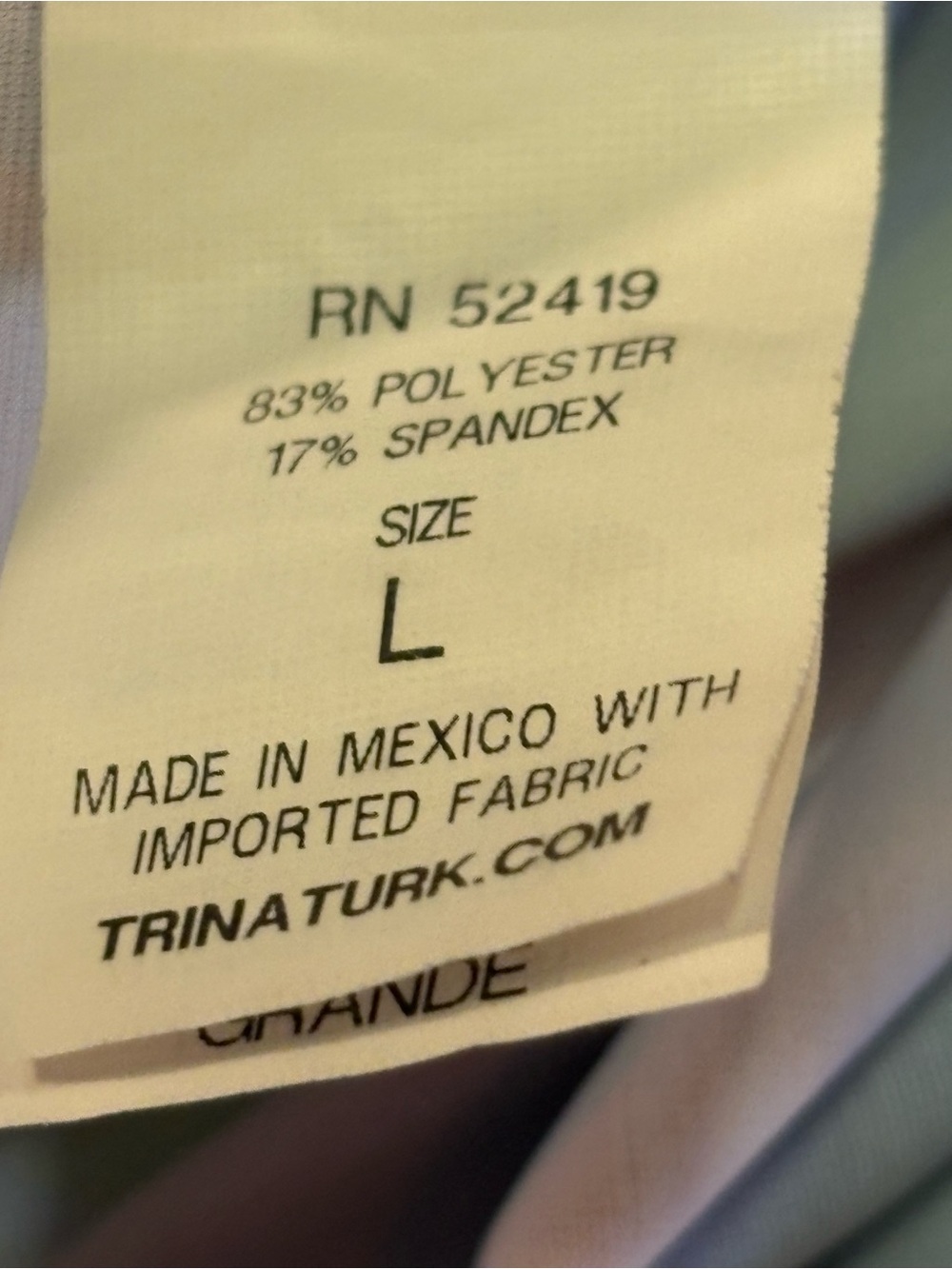Trina Turk Geometric Kaleidoscope Logo Print Tunic / Dress / Swim Cover Up Large - Picture 13 of 16